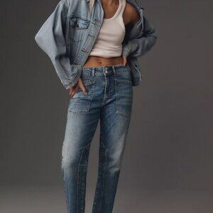 The Wanderer Mid-Rise Relaxed-Leg Jeans by Pilcro